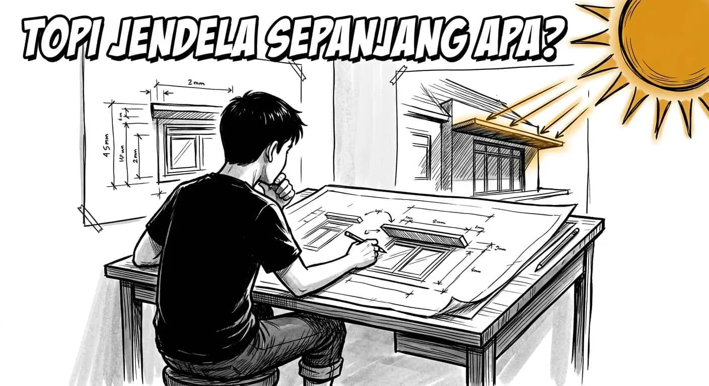 Topi Jendela: Sepanjang Apa Biar Rumah Nggak Kepanasan?