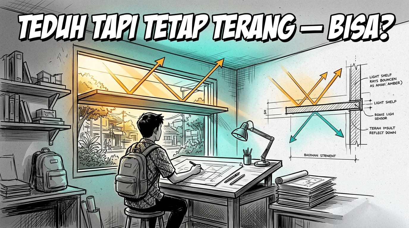 Light Shelves: Solusi Ruangan Teduh tapi Tetap Terang