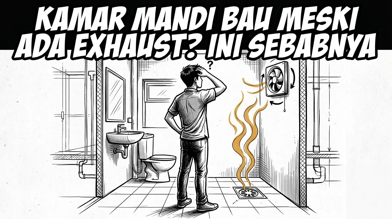 Kamar Mandi Tetap Bau Meski Sudah Pasang Exhaust? Ini Sumber Masalahnya