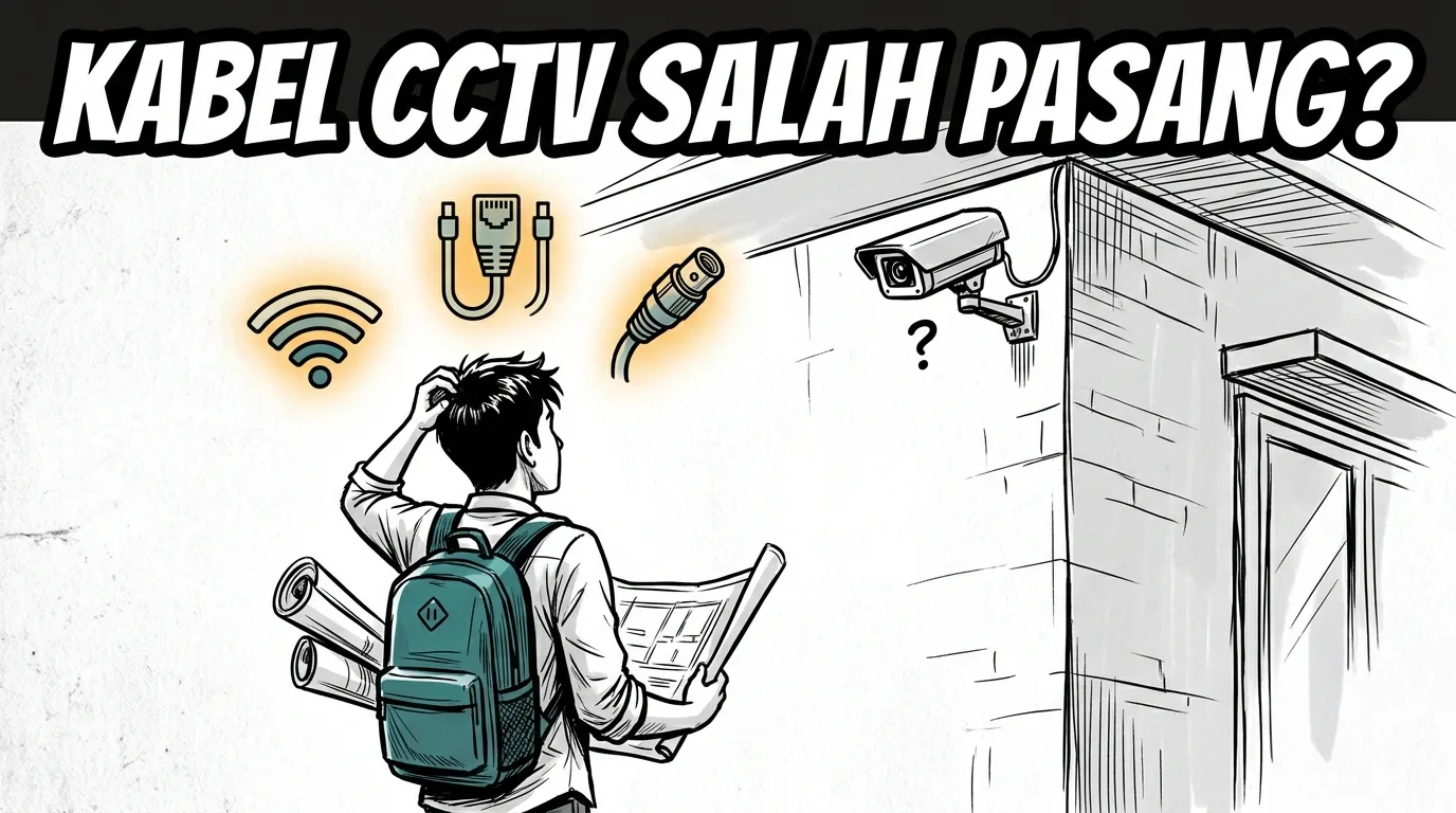 Kabel CCTV Salah Pasang? Ini yang Harus Diputuskan Sebelum Rumah Jadi