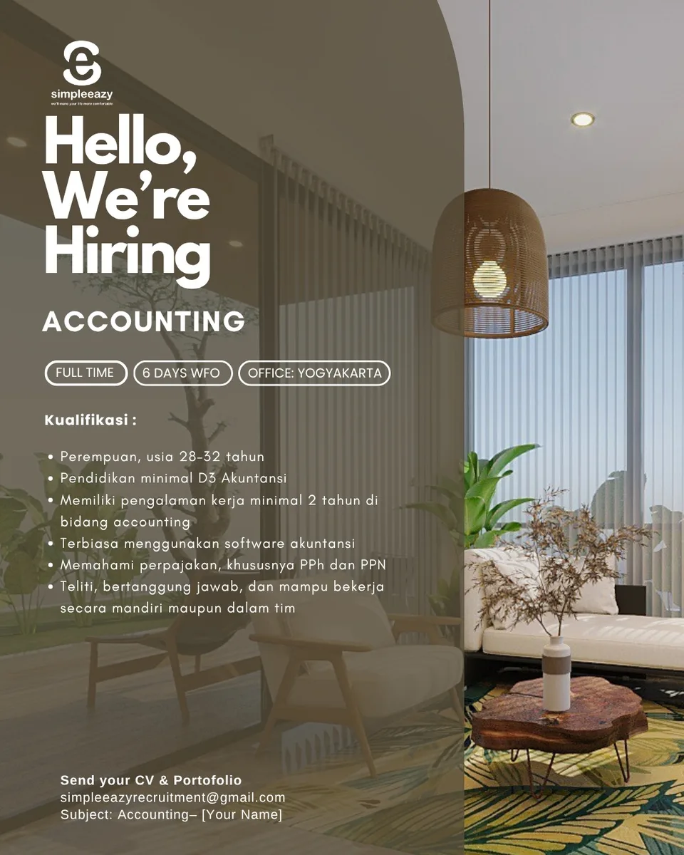 Poster Estimator - Yogyakarta | Desainer Simple 3