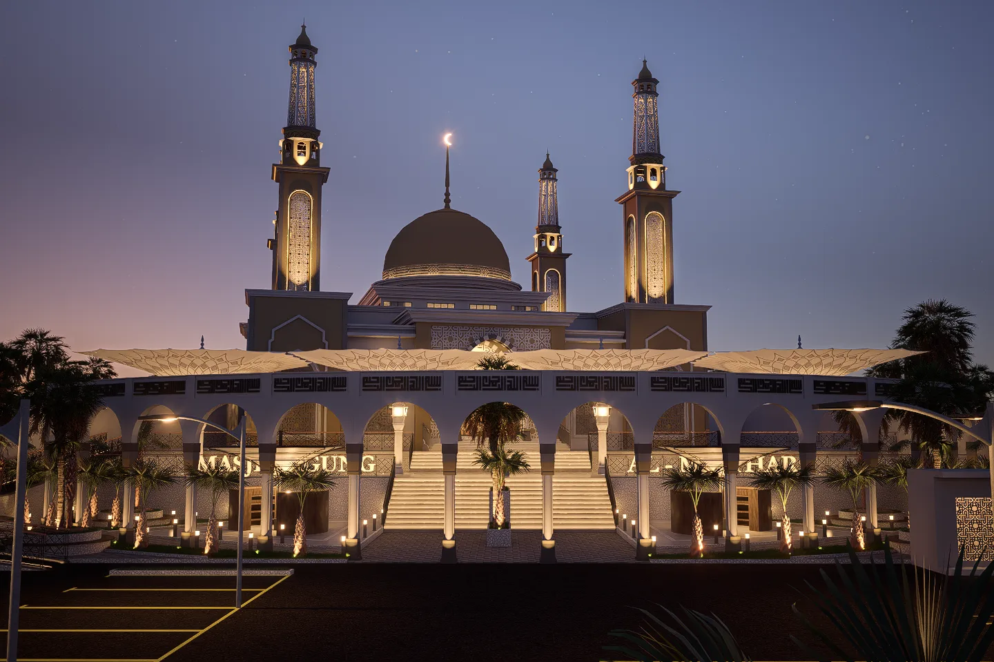 Portofolio MASJID AGUNG AL-MASYHAR_MALUKU UTARA oleh ARJUNA SADANA PUTRA — Fasilitas Publik 2026