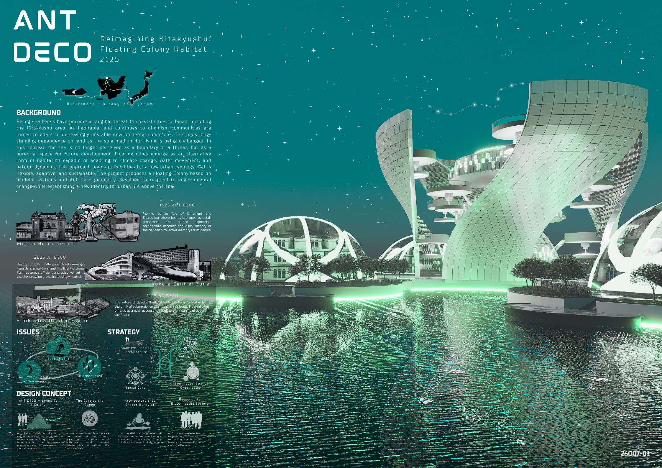 Ant Deco - Floating City Colony Habitat 2125