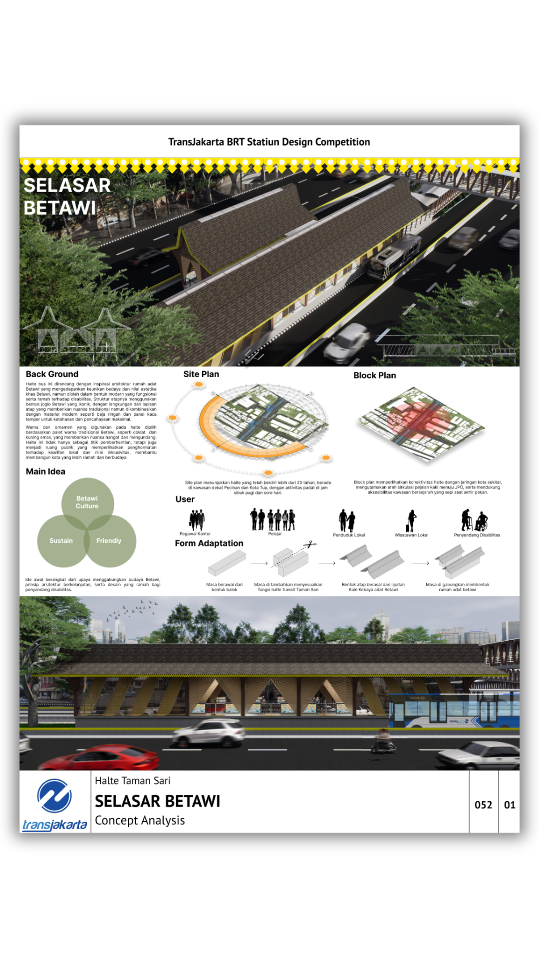 Selasar Betawi - Halte Transjakarta