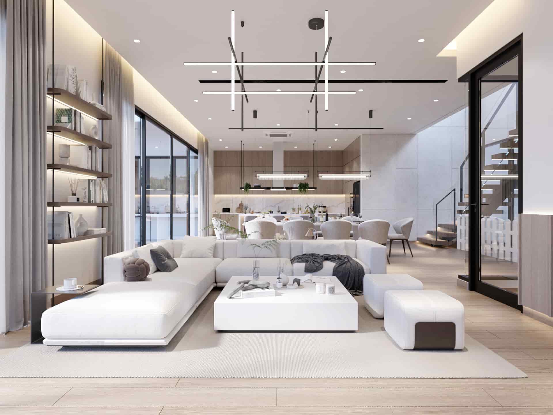 Living Room at H + G House, Pluit