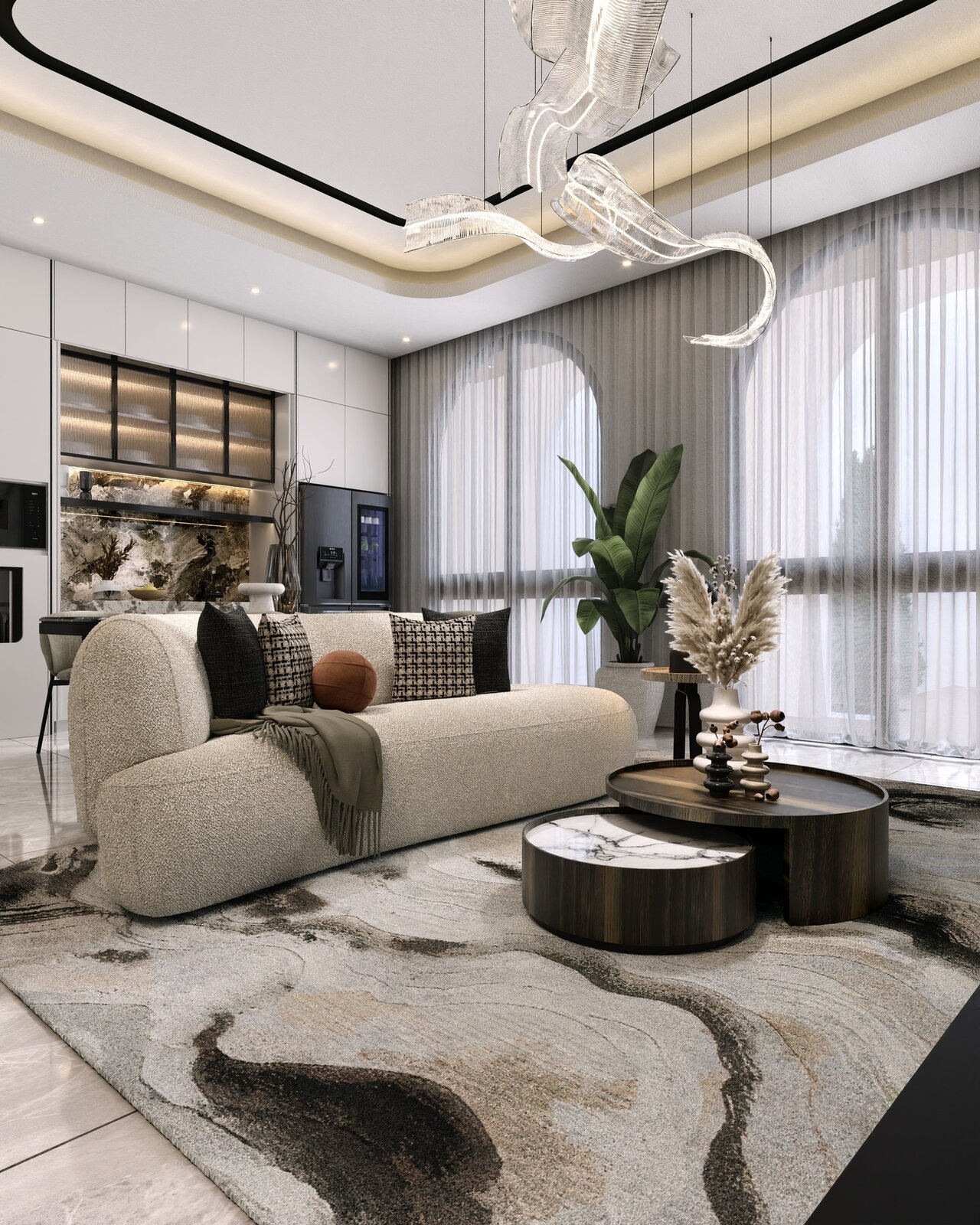 3D Visual for Proposed Interior Projects 🏠: Dining-Pantry Area 📍: Surabaya
