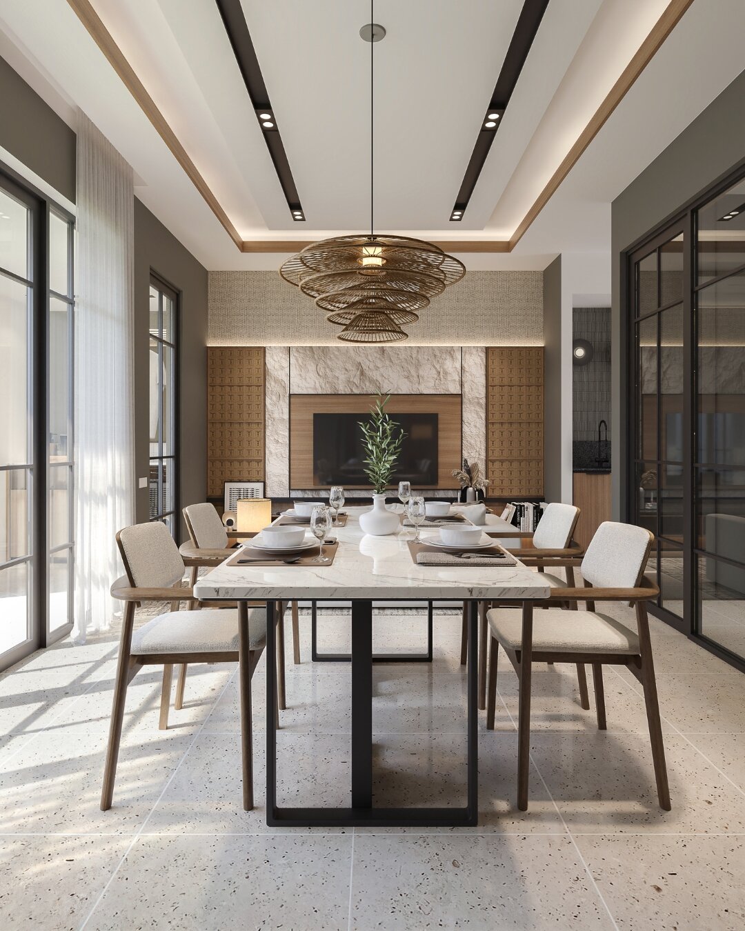 3D Visual for Proposed Interior Projects 🏠: Dining Room 📍: Malang