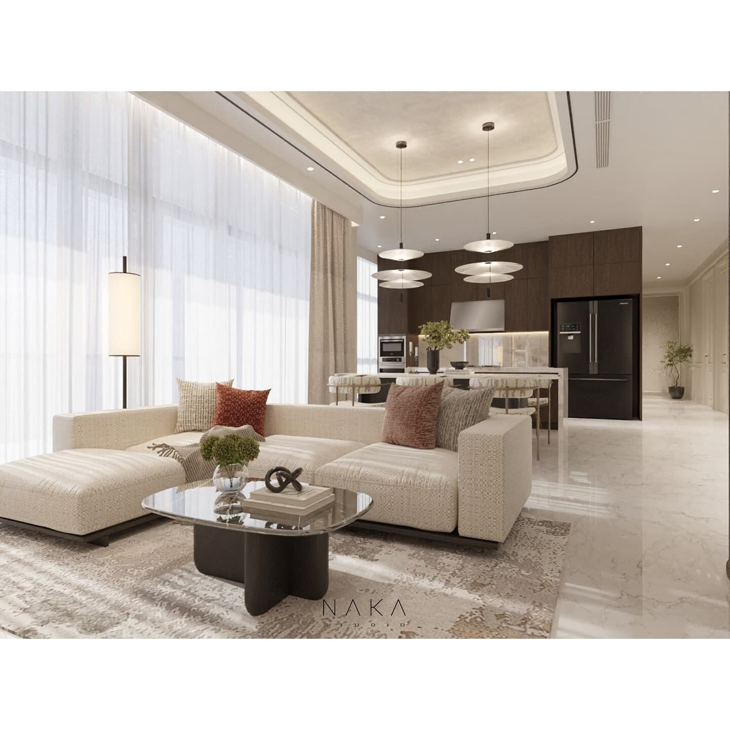 LIVING DINING PANTRY